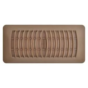 Plastic floor vent 3x10 brown