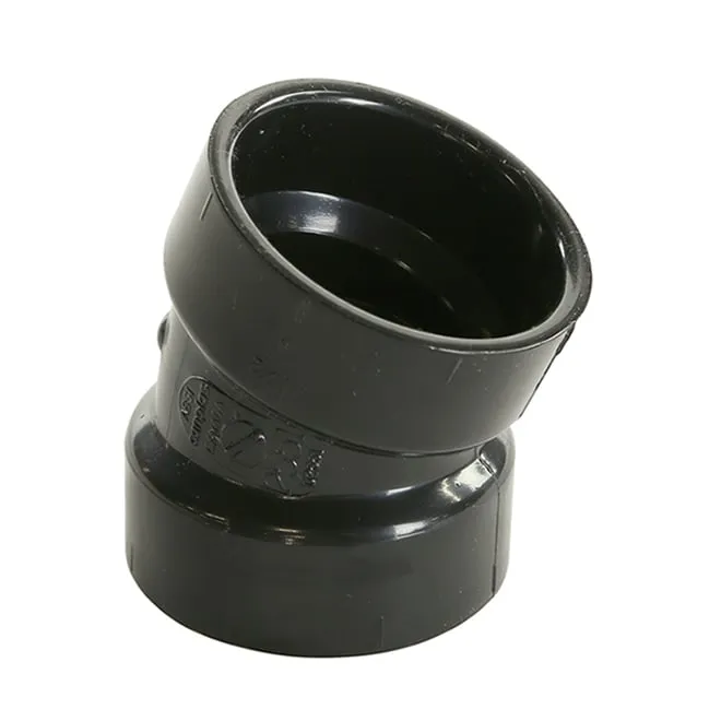 ABS 1.5 inch 22 elbow black