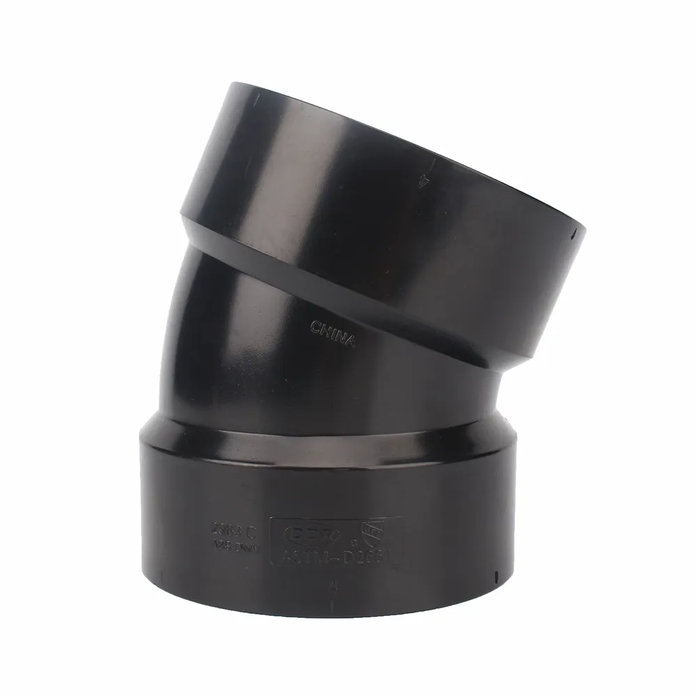 ABS 3 inch 22 Elbow black