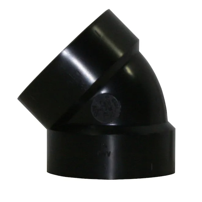 ABS 1.5 inch 45 Elbow black