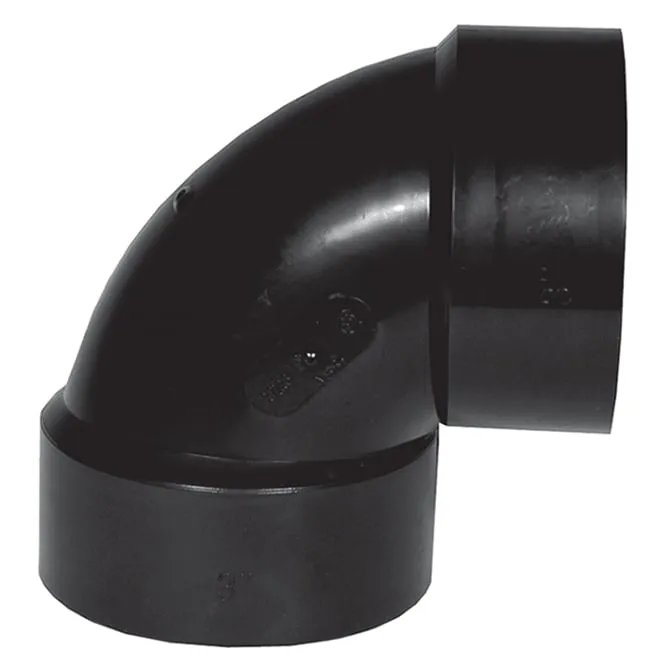 ABS 1.5 inch 90 elbow black