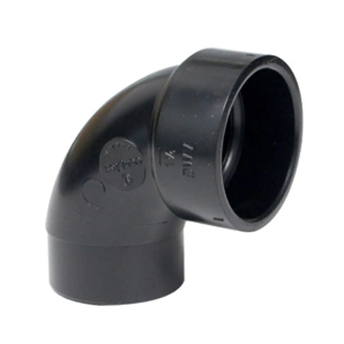 ABS 2 inch fitting 90 elbow black