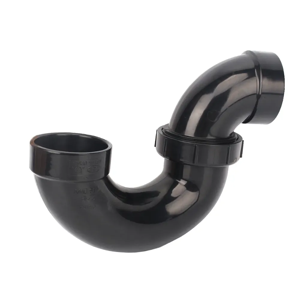 ABS 1.5 inch ptrap union black