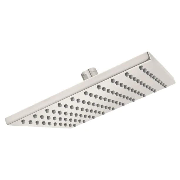 ABS Rainfall Showerhead Square 8in 20cm 1 Setting Chrome Plated