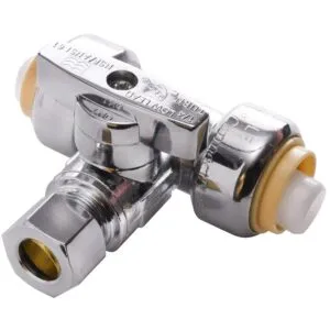 1/2x1/2x3/8 OD push Tee valve