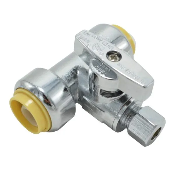 1/2 Push x 1/2 Push x 1/4 OD Tee Valve