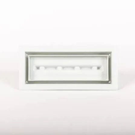 Metal tile in vent 3x10 white