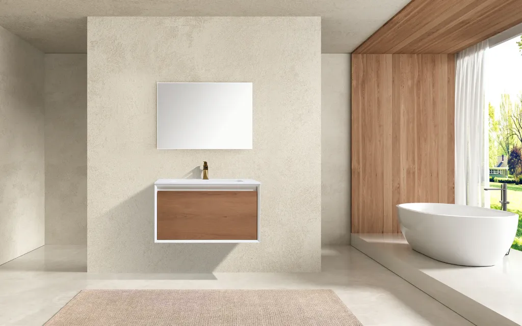 28 Dove White Floating Vanity