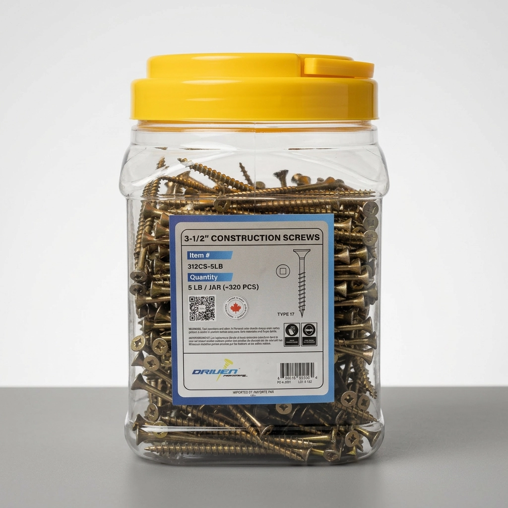 3 1/2 inch Construction Screws