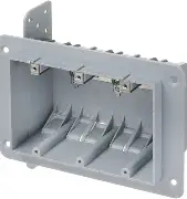 3 gang plastic box without foam