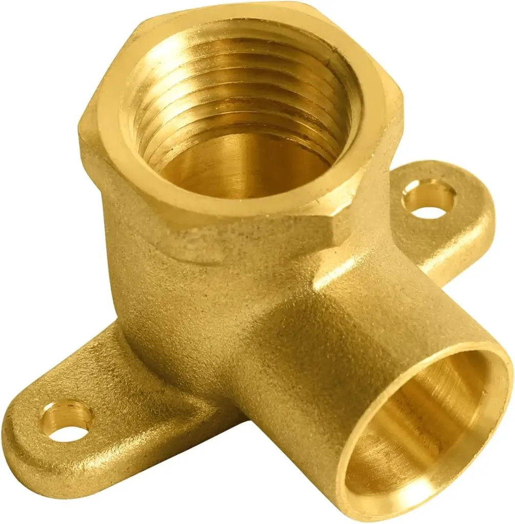 1/2 inch FIP x 1/2 inch FPT Brass Drop Ears Elbow
