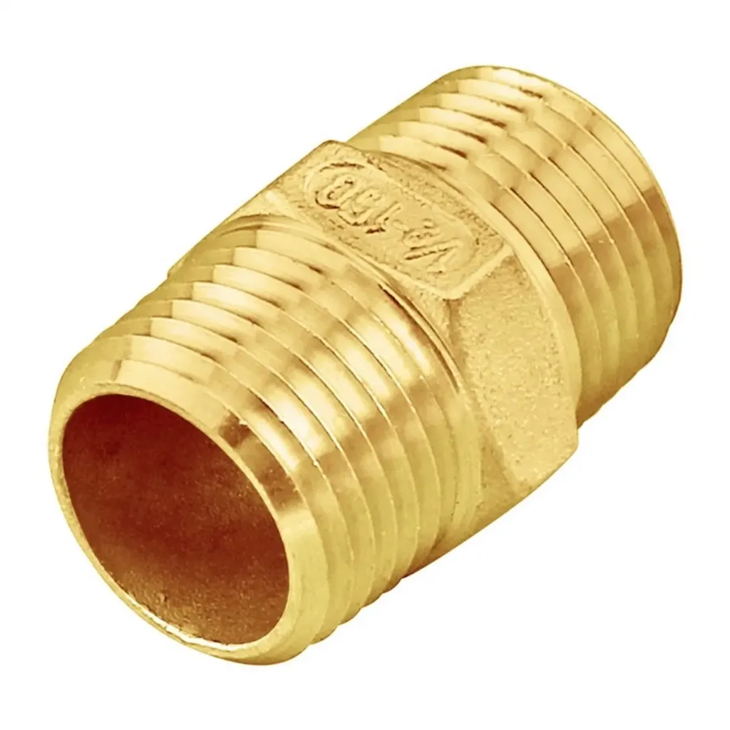 1/2 inch Brass Nipple NPT Close
