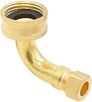 3/8 inch OD Comp Dishwasher Brass Elbow