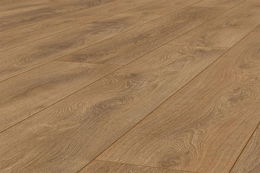 12mm Harvest Oak Laminate Click Synthetics Waterproof (20.66 sq ft per box)