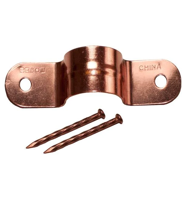 1/2inch Copper Pipe Strap with Nails