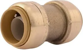 3/4 inch Brass Push Fit Coupling