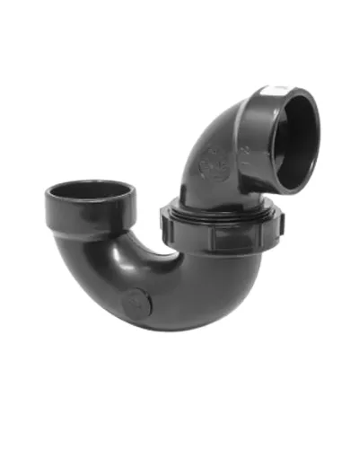 ABS 2 inch ptrap union black