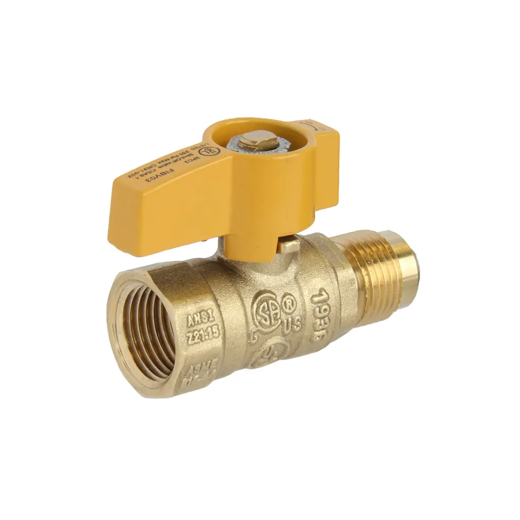 1/2 inch FIP x 1/2 inch OD Flare Gas Ball Valve