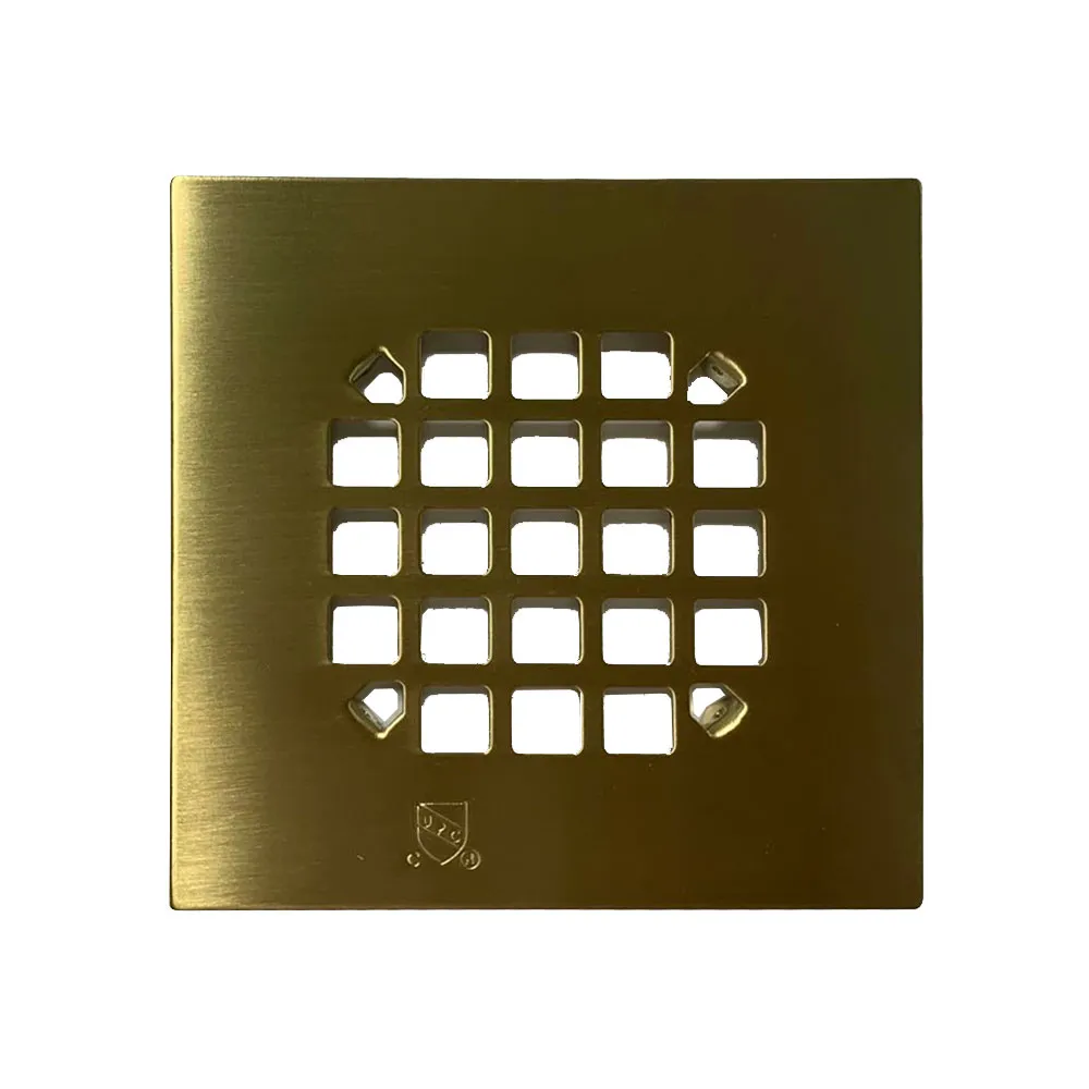 ABS Shower Drain Cover Plate Square Gold