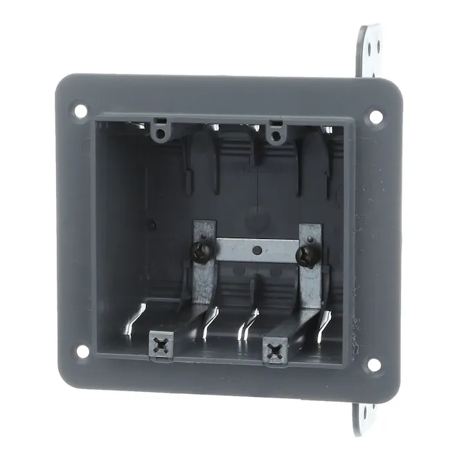 2 gang plastic device box without foam