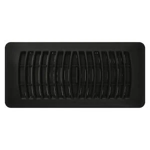 Plastic floor vent 4 x 10in Black