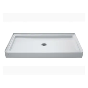 48 x 30 shower base center drain