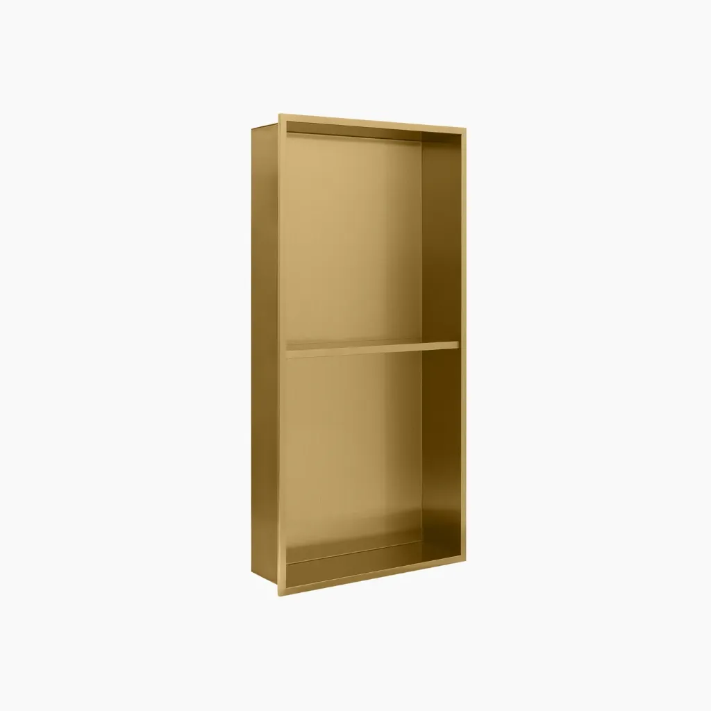 12 x 24 gold niche with shelf