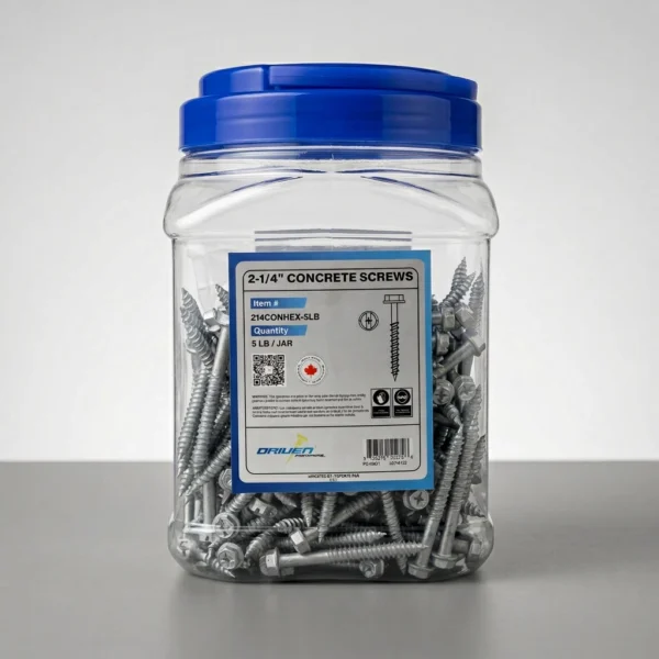1 1/4 inch Concrete Screw Hex Head